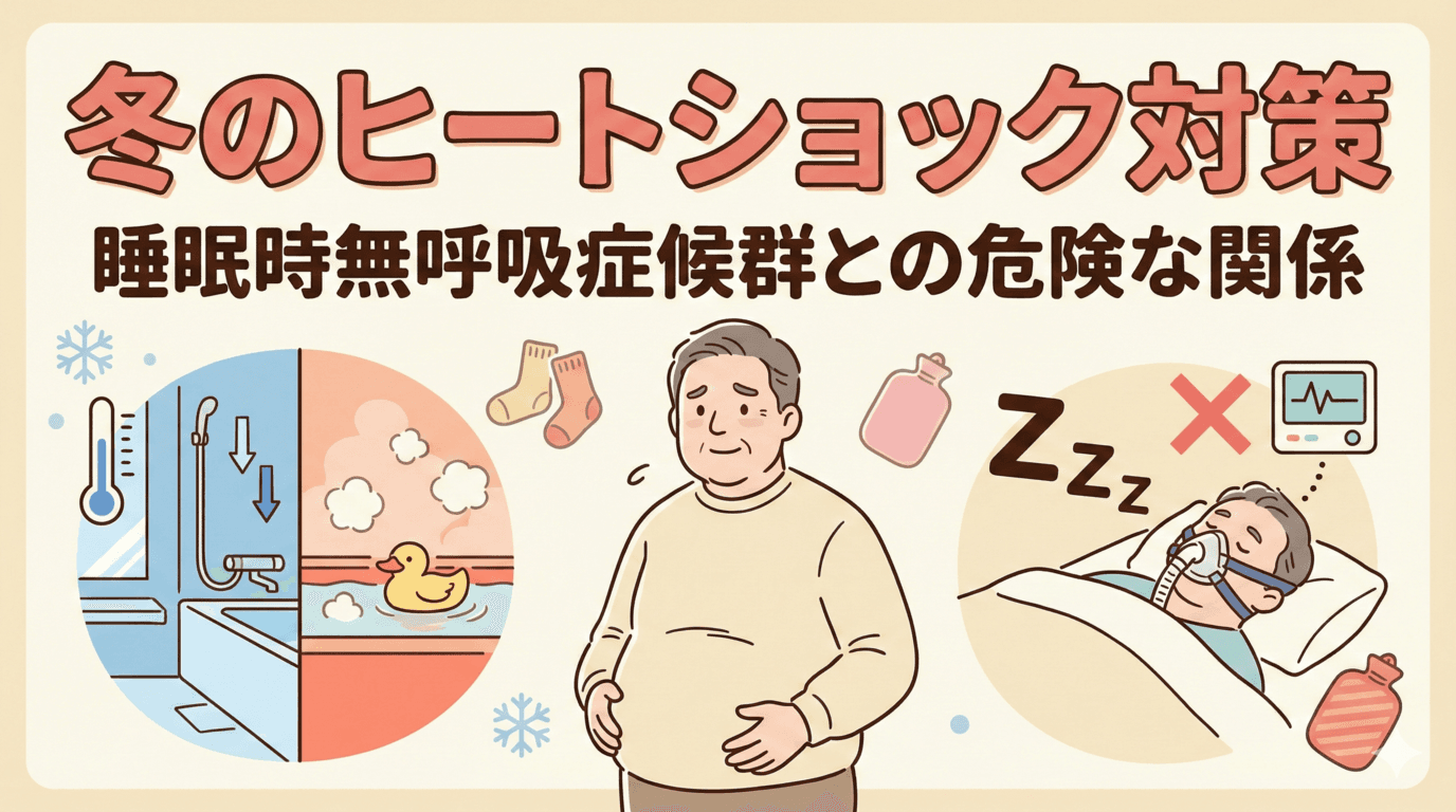 冬のヒートショック対策、盲点は「いびき」?睡眠時無呼吸症候群との危険な関係