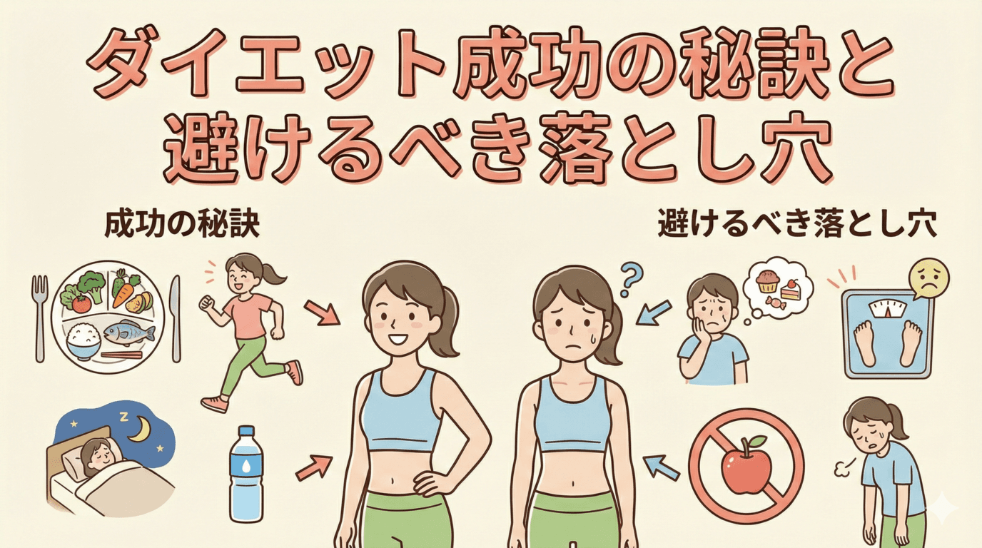 ダイエット成功の秘訣と避けるべき落とし穴