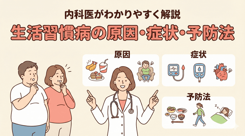 生活習慣病とは?原因・症状・予防法を内科医がわかりやすく解説